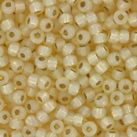 Miyuki seed beads 8/0 - Dyed cream silver lined alabaster 8-577